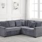 Ariel Charcoal Sectional With Pull-Out Bed **NEW ARRIVAL**