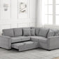 Ariel Gray Sectional With Pull-Out Bed **NEW ARRIVAL** **ON SALE**