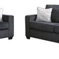Ashley 872-13 Slate - Sofa & Loveseat Set