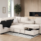 Atlantic Beige Sectional With Pull-Out Bed **ON SALE**