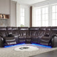 Batman Espresso Power Reclining Sectional