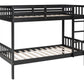 BB12 Twin/Twin Bunk Bed Black