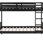 BB12 Twin/Twin Bunk Bed Black