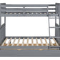 BB23 Twin/Full Bunk Bed w/Twin Trundle Gray