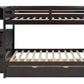 BB50 FULL/FULL Bunk Bed w/Twin Trundle + Staircase Storage