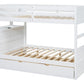 BB51 FULL/FULL Bunk Bed w/Twin Trundle + Staircase Storage
