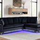 Candy Black - Sectional (w/ LED's) **NEW ARRIVAL**