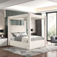 Castle Cream Platform Bed - Queen, King