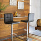 D120-130 Black Swivel Barstool