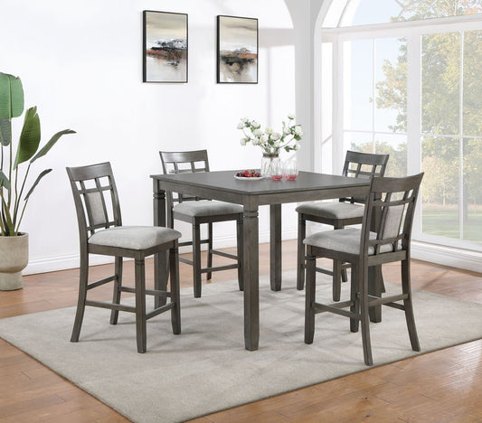 D2010 - Pub Table + 4 Chairs Dining Room Set