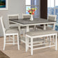 D2310 - Pub Table + 4 Chairs + Bench Dining Room Set