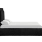 Diana Black Platform Bed - Queen **NEW ARRIVAL**