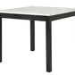 Dior PU - Black Pub Table + 4 Chair Set
