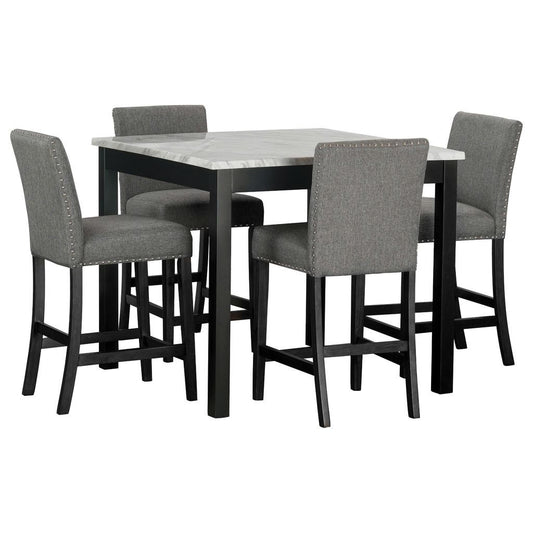 Dior12 - Pub Table + 4 Chair Set **NEW ARRIVAL**