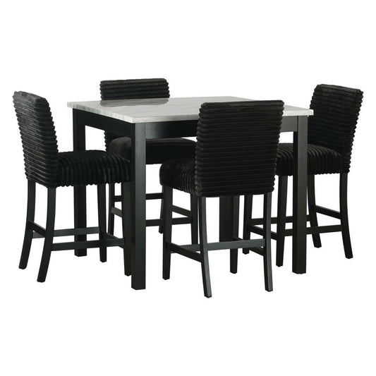Dior13 - Pub Table + 4 Chair Set **NEW ARRIVAL**