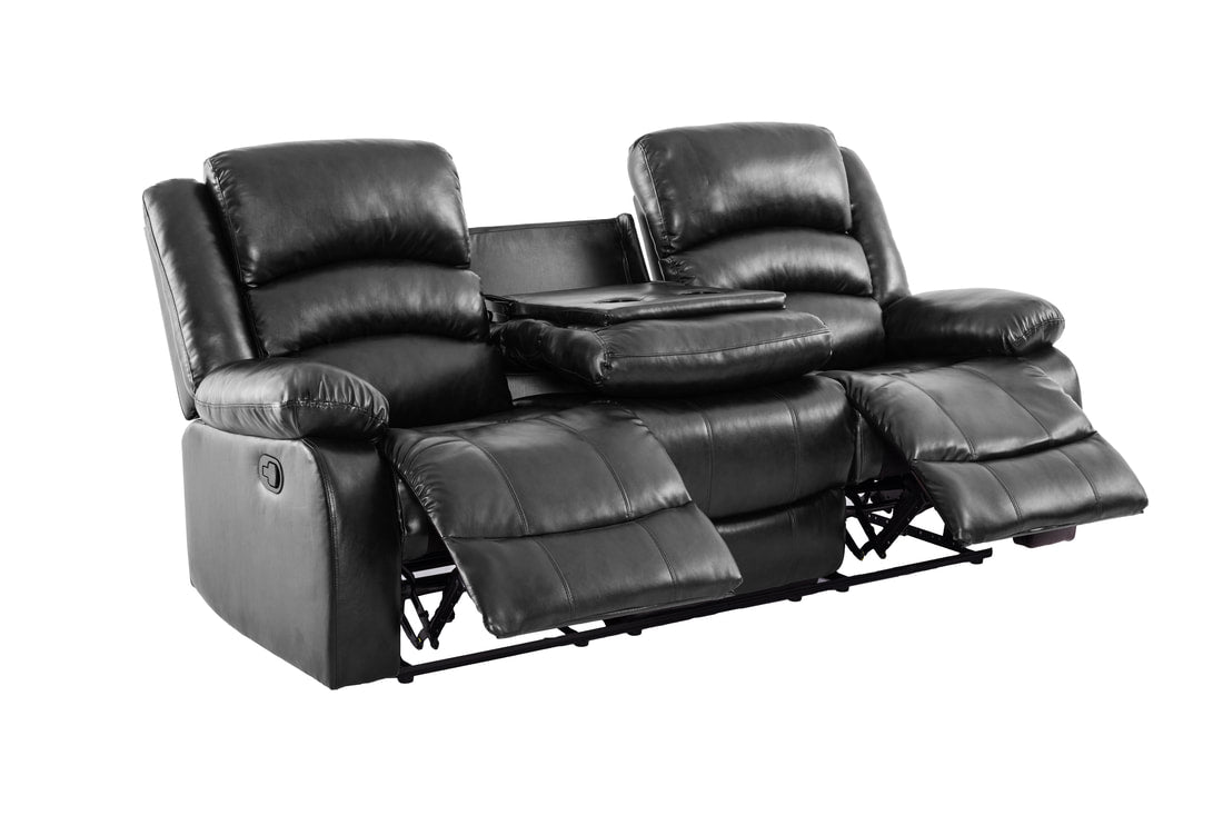 Dynamo Black Reclining 3 PC Living Room Set