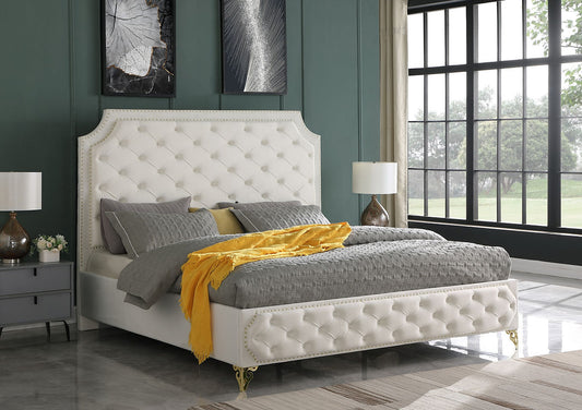 B830 Leilah Cream Platform Bed