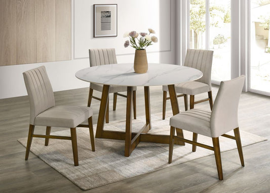 ENZO20 Dark Oak Dining Table + 4 Chair Set **NEW ARRIVAL**