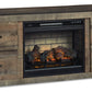 EW0446-268 - TV Stand w/Fireplace 60" L