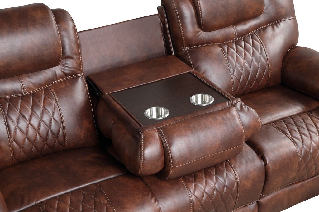 Galveston Brown - 3PC OVERSIZED Reclining Set (1 LEFT)