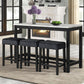 Gloria Linen - Pub Table + 3 Chair Set