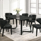 Hamilton ONYX PU Black Dining Table + 6 Chair Set **NEW ARRIVAL**