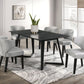 Hamilton ONYX Silver Black Dining Table + 6 Chair Set