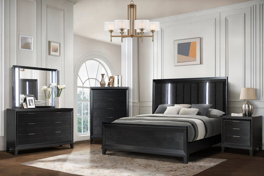 Havana Black - 4pc or 5pc Bedroom Set - Queen, King **NEW ARRIVAL**