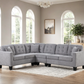 Logan2 Gray - Reversible Sectional  **NEW ARRIVAL**