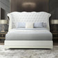 Luxor White Platform Bed - Queen, King
