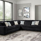 MARSHMALLOW Black OVERSIZED Sectional