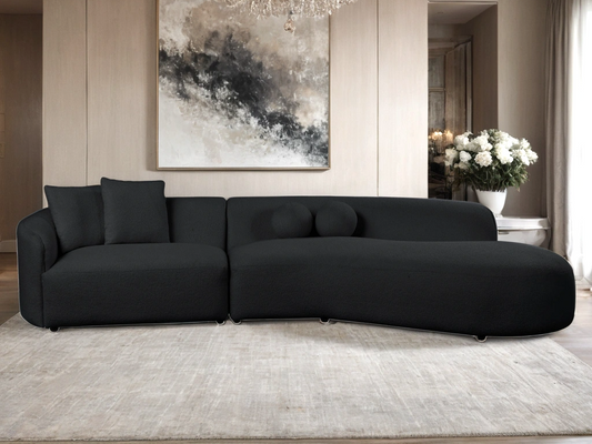 MIA Black Sectional **NEW ARRIVAL**