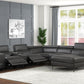 MILANO GRAY- 6PC Power Reclining Sectional