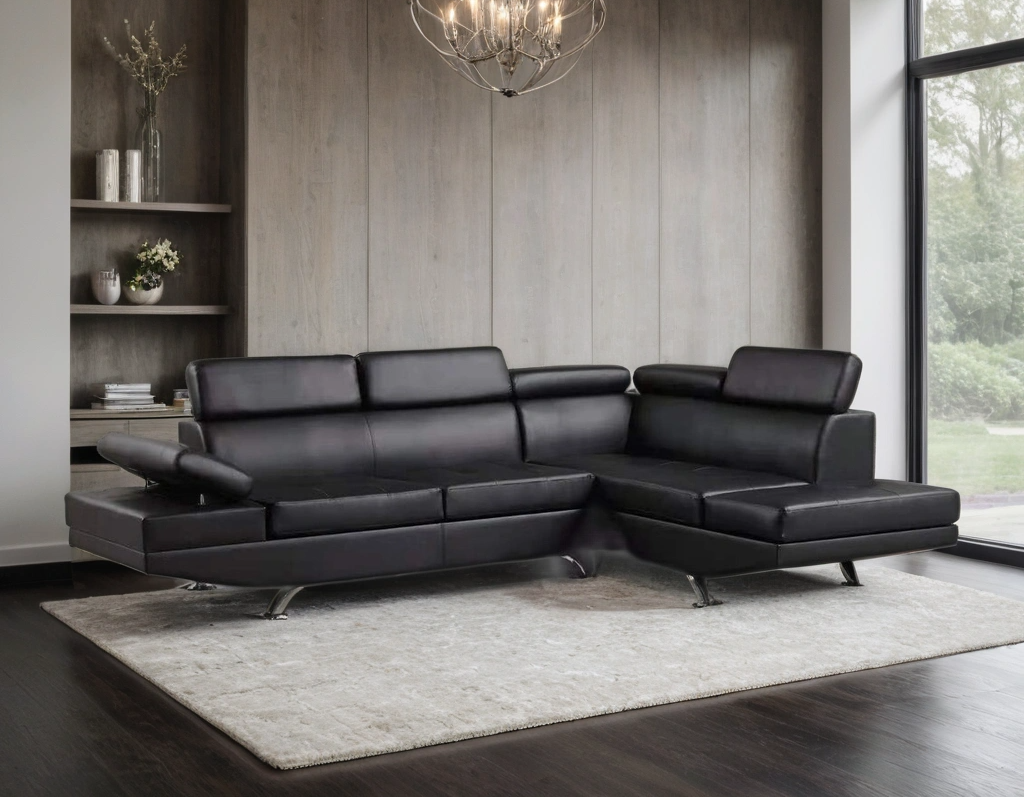 Moderno - Sectional (Black)