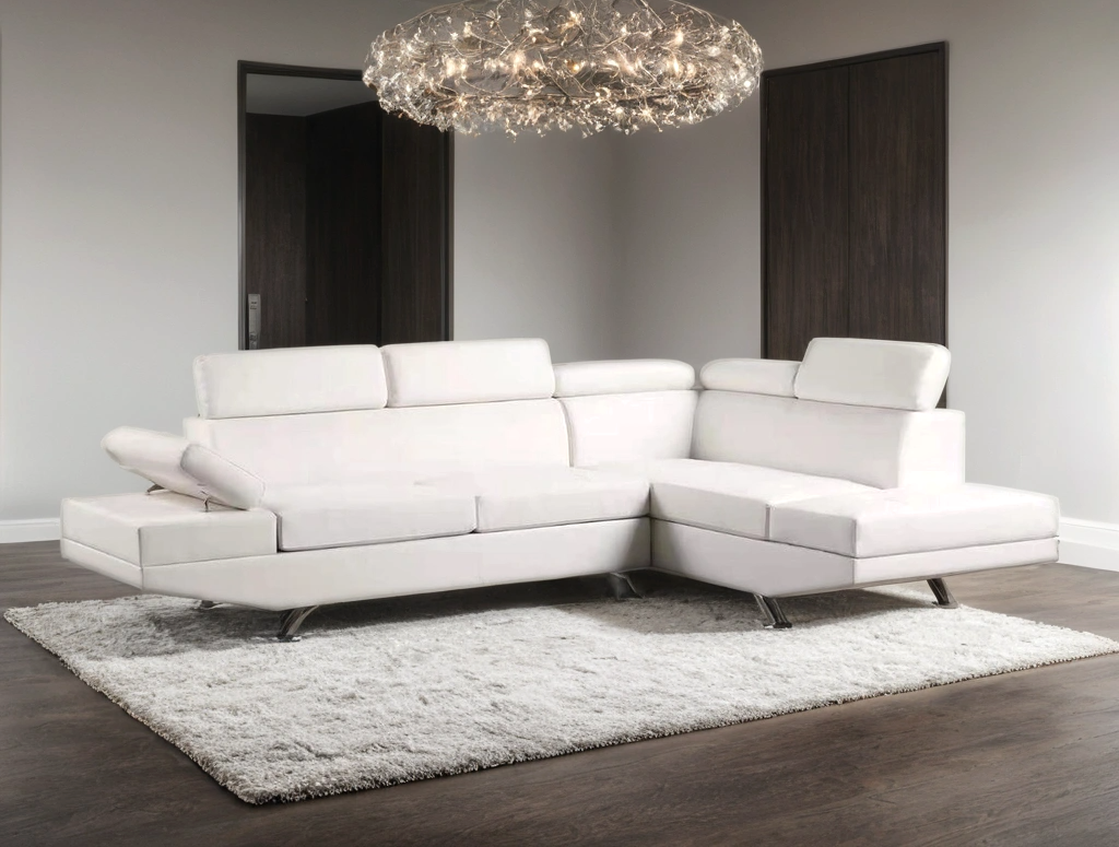 Moderno - Sectional (White)