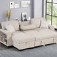 Pacific Beige Reversible Sectional With Pull-Out Bed  **ON SALE**