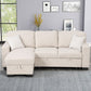 Pacific Beige Reversible Sectional With Pull-Out Bed  **ON SALE**