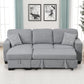 Pacific Gray Reversible Sectional With Pull-Out Bed