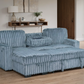 Poland Charcoal Reversible Sectional With Pull-Out Bed (1 SET LEFT)