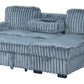 Poland Charcoal Reversible Sectional With Pull-Out Bed (1 SET LEFT)