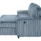 Poland Charcoal Reversible Sectional With Pull-Out Bed (1 SET LEFT)