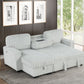 Poland Gray Reversible Sectional With Pull-Out Bed