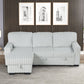 Poland Gray Reversible Sectional With Pull-Out Bed