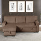 Poland Mocha Reversible Sectional With Pull-Out Bed
