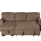 Poland Mocha Reversible Sectional With Pull-Out Bed