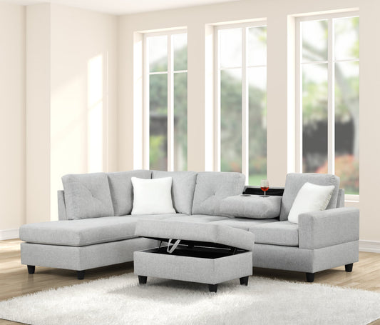 Rocket  Reversible Sectional + Ottoman