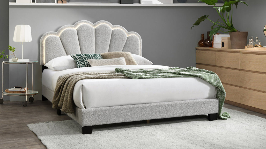 B9132 Gul Platform Bed  (Grey)