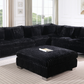 S329 Snuggle Station (Black)7pcs Sectional