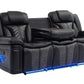 S2025 Innova (Black)3PCS - Sofa and Loveseat, & Recliner