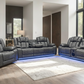 Ace Gray - 3PC Reclining Set 3PCS - Sofa and Loveseat, & Recliner